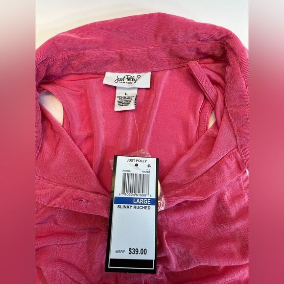 Just Polly women’s  Ruched at front placket Front button closures sleeveless - Picture 7 of 10